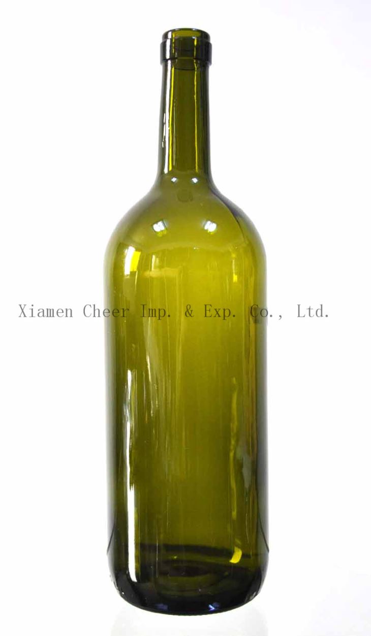 1500ml tume roheline värv Bordeaux klaaspudelis (PT1500 - 1019 peadirektoraat)